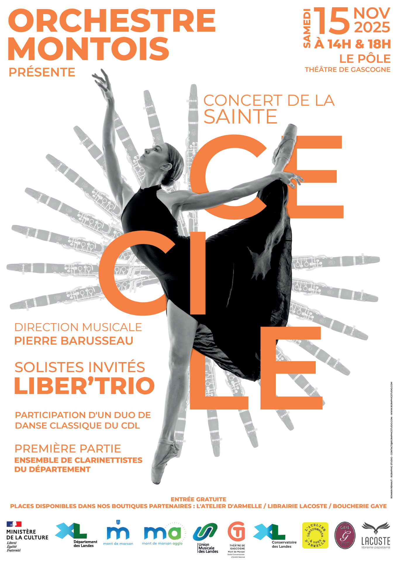 Affiche — Concert de Sainte-Cécile 2025